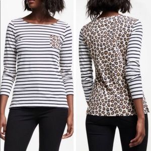 Excellent Condition Boden Leopard Breton Size 10